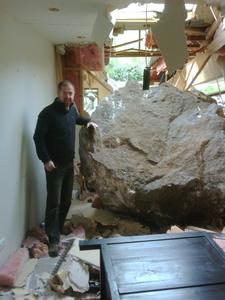 Dave Wilson of contractor Sircon with Rocky before his move